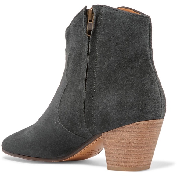 Isabel MARANT Etoile Dicker Black Leather Booties - Picture 8 of 15
